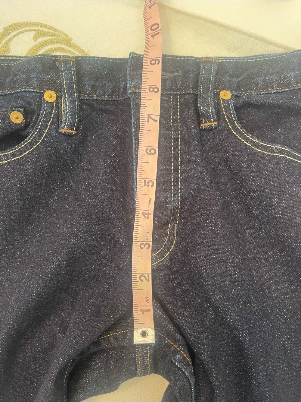 Ralph Lauren Blue Label Dark Blue Denim Jeans with Embroidered Crest - Picture 11 of 12